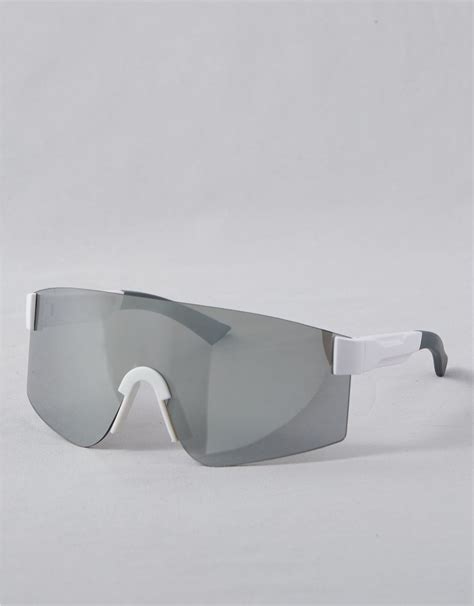 white shield sunglasses